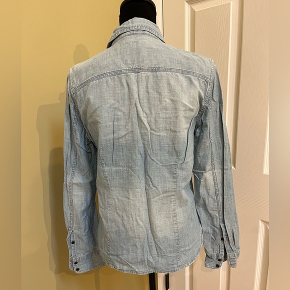 American Eagle Outfitters, studded denim, button-down shirt, women’s medium - Picture 5 of 5